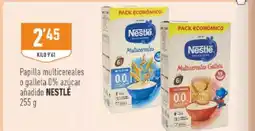 Supermercados Deza NESTLÉ Papilla multicereales o galleta 0% azúcar añadido oferta