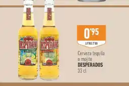 Supermercados Deza DESPERADOS Cerveza tequila o mojito oferta