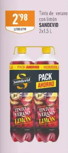 Supermercados Deza SANDEVID Tinto de verano con limón oferta