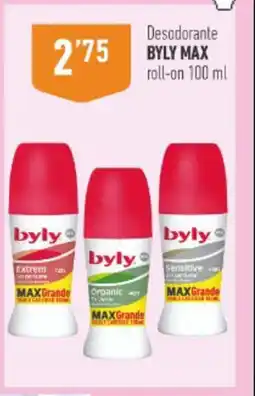 Supermercados Deza BYLY MAX Desodorante roll-on oferta