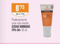 Supermercados Deza ECRAN SUNNIQUE Fluido protector solar cara escote FPS-50+ oferta