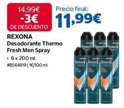 Costco Rexona - desodorante thermo fresh men spray oferta