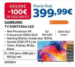 Costco Samsung - tv 50m73 mini led oferta