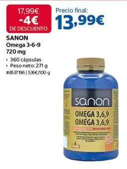 Costco Sanon - omega 3-6-9 oferta