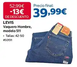 Costco Vaquero hombre, modelo 511 oferta