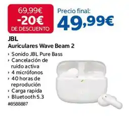 Costco Jbl - auriculares wave beam 2 oferta
