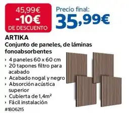 Costco Artic - conjunto de paneles, de laminas fonoabsorbentes oferta