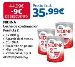 Costco Nidina - leche de continuacion formula 2 oferta