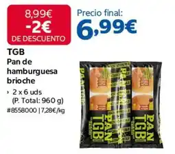 Costco Total - pan de hamburguesa brioche oferta