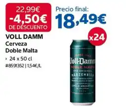 Costco Voll-damm - cerveza doble malta oferta