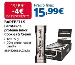 Costco Barritas de proteína sabor cookies & cream oferta