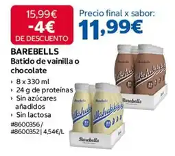 Costco Batido de vainilla o chocolate oferta