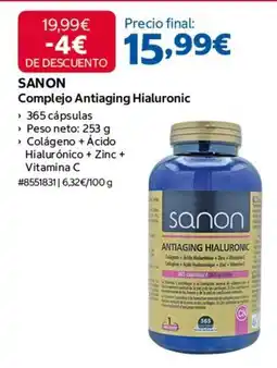 Costco Sanon - complejo antiaging hialuronic oferta