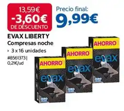 Costco Evax - compresas noche oferta