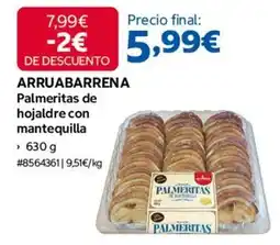 Costco Arruabarrena - palmeritas de hojaldre con mantequilla oferta