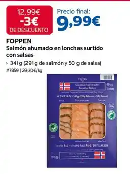 Costco Norwegian - salmón ahumado en lonchas surtido con salsas oferta
