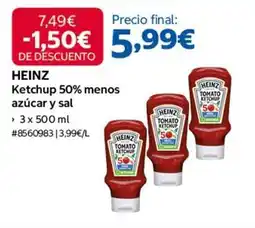 Costco Heinz - ketchup 50% menos azucar y sal oferta