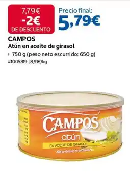 Costco Campos - atun en aceite de girasol oferta