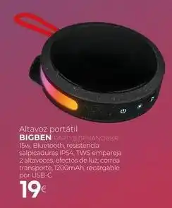 Tien 21 Bigben - altavoz portatil oferta
