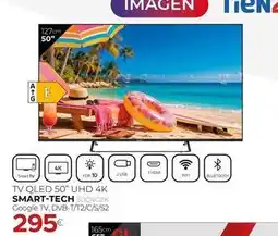 Tien 21 Smart-tech - tv qled 50 uhd 4k 50qv02k oferta
