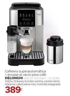 Tien 21 Delonghi - cafetera superautomatica + envase al vacio para cafe oferta
