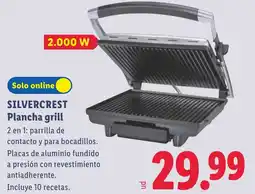Lidl SILVERCREST Plancha grill oferta