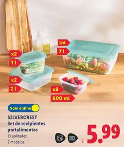 Lidl SILVERCREST Set de recipientes portalimentos oferta