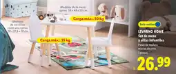 Lidl LIVARNO HOME Set de mesa y sillas infantiles oferta