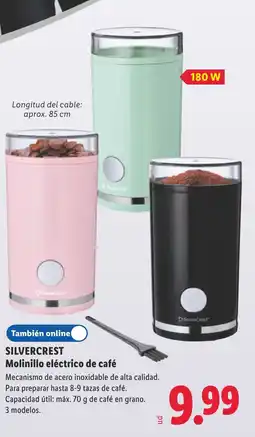 Lidl SILVERCREST Molinillo eléctrico de café oferta