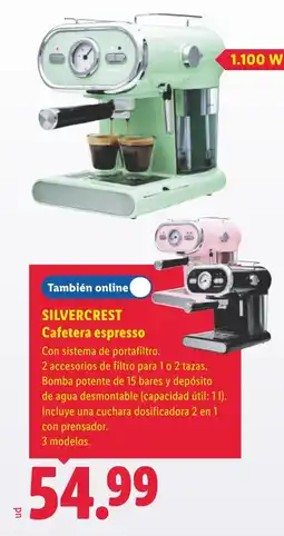 Lidl SILVERCREST Cafetera espresso oferta