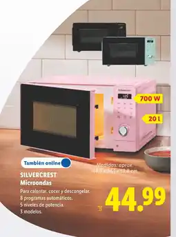Lidl SILVERCREST Microondas oferta