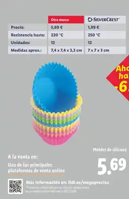 Lidl Moldes de silicona oferta