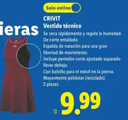 Lidl CRIVIT Vestido técnico oferta