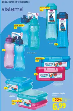 Lidl Fiambreras / Botellas oferta