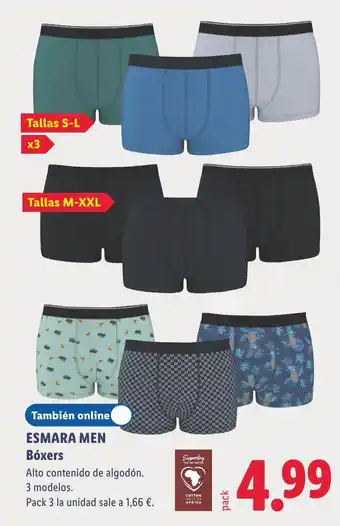 Lidl ESMARA MEN Bóxers oferta