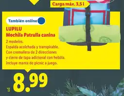 Lidl LUPILU Mochila Patrulla canina oferta