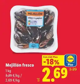Lidl Mejillón fresco oferta