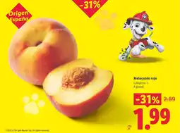 Lidl Melocotón rojo oferta