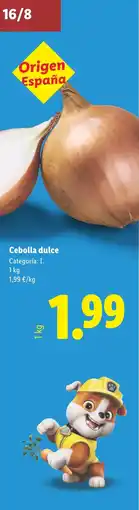 Lidl Cebolla dulce oferta
