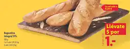 Lidl Baguetina integral 51% oferta