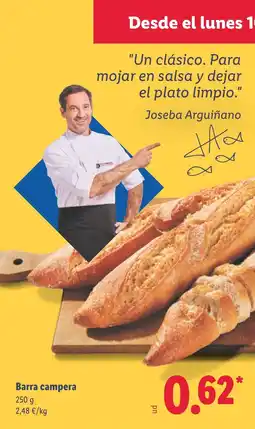 Lidl Barra campera oferta