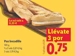 Lidl Pan bocadillo oferta