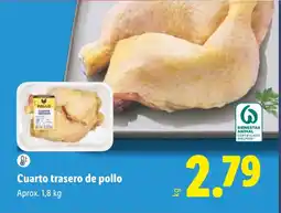Lidl Cuarto trasero de pollo oferta