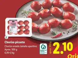 Lidl Chorizo picante oferta