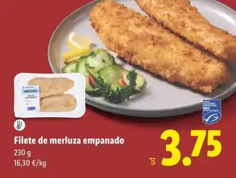 Lidl Filete de merluza empanado oferta