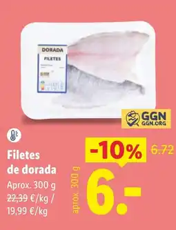 Lidl Filetes de dorada oferta