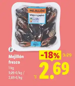 Lidl Mejillón fresco oferta