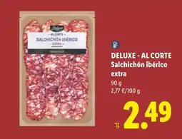 Lidl DELUXE - AL CORTE Salchichón ibérico oferta