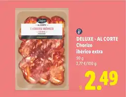 Lidl DELUXE - AL CORTE Chorizo ibérico extra oferta