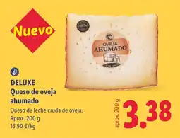 Lidl DELUXE Queso de oveja ahumado oferta